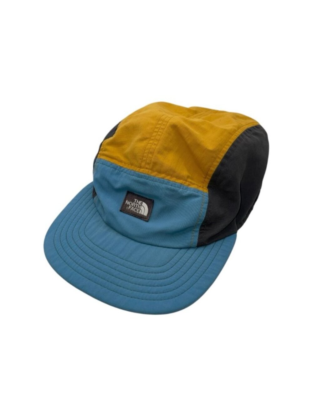 The North Face Class V TNF 5-Panel Hat Blue Yellow Grey Unisex One Size - Picture 2 of 13